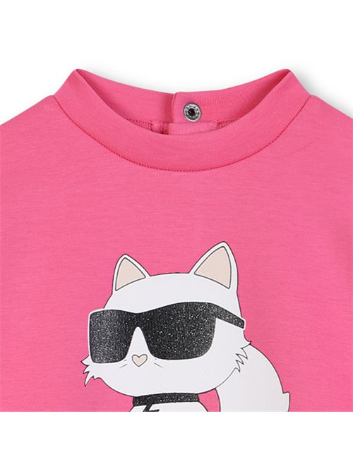 Abito fucsia con logo KARL LAGERFELD | Z30657FUCSIA